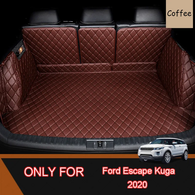 

Кожаный коврик для багажника автомобиля Ford Escape 2020 2021 Mk4 Kuga, коврик для багажника, подкладка, коврик для груза, подкладка для груза, внутреннее...