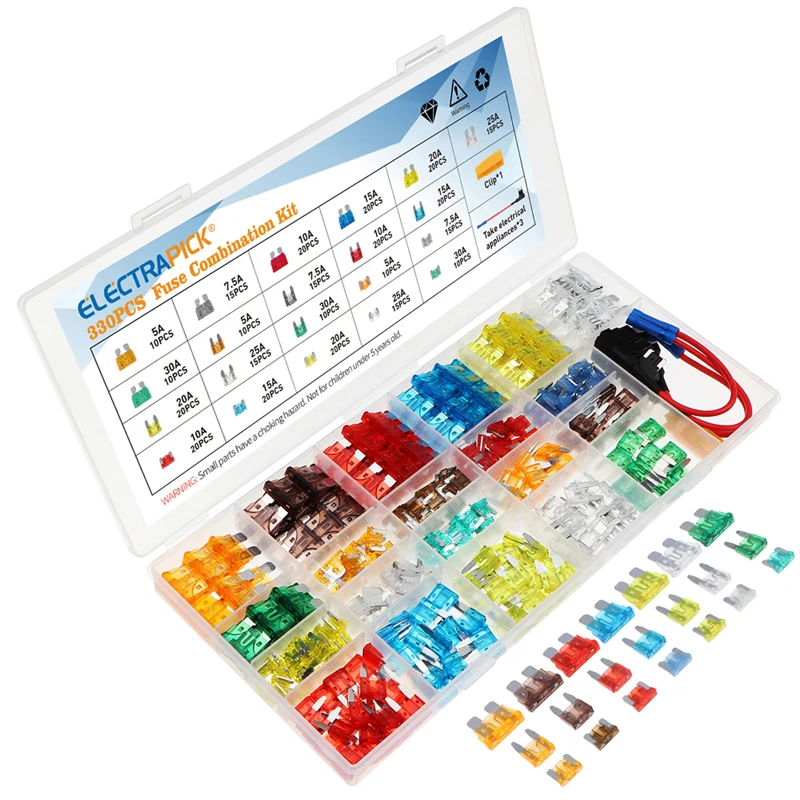 330/300/295/242/165/50 шт. стандартный мини-автомобильный предохранитель в ассортименте, Набор комбинированных автомобильных предохранителей со стандартным стандартом для грузовика