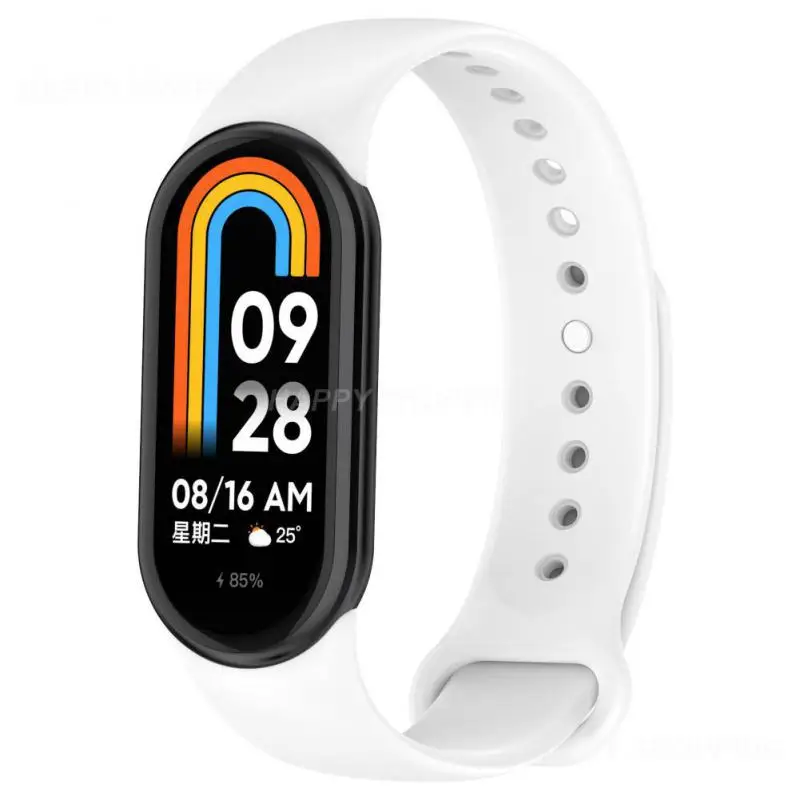 

Спортивный силиконовый ремешок для браслета mi band 8, модный сменный Браслет для Mi Band 8, цветные ремешки для mi band 8