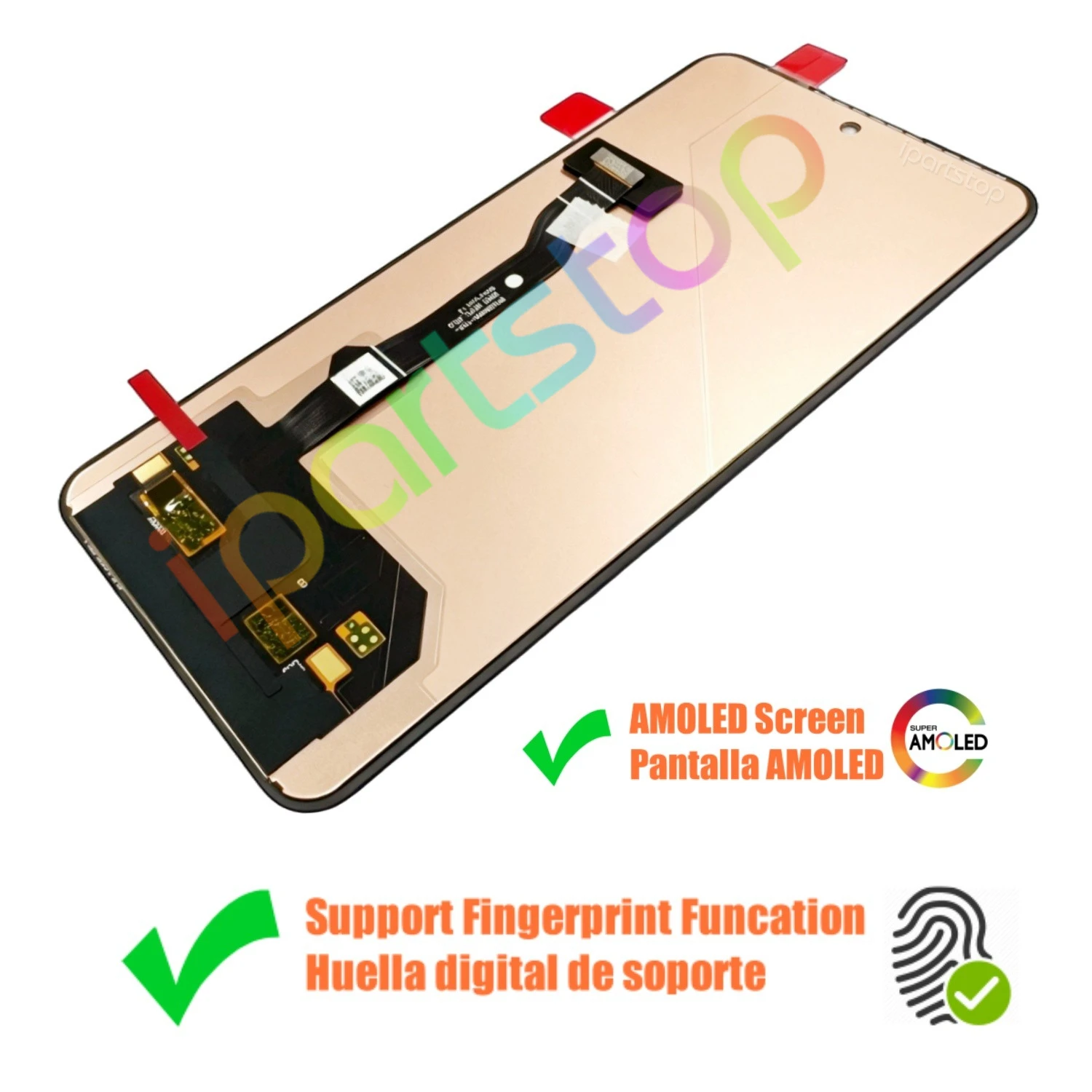 Фото Новый дисплей iParts для ZTE nubia Neo 3 GT 5G NEO3GT5G Z2465N, 120 Гц, AMOLED, сенсорный экран в сборе, OEM №3