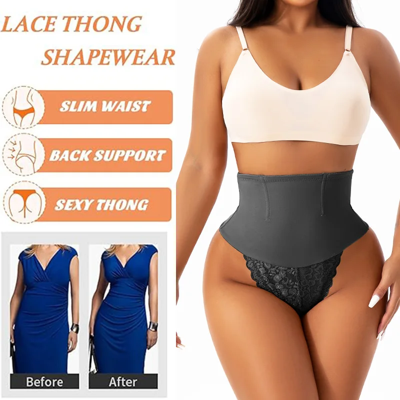 GUUDIA кружевные стринги для поясничной кости дышащие эластичные контроля живота