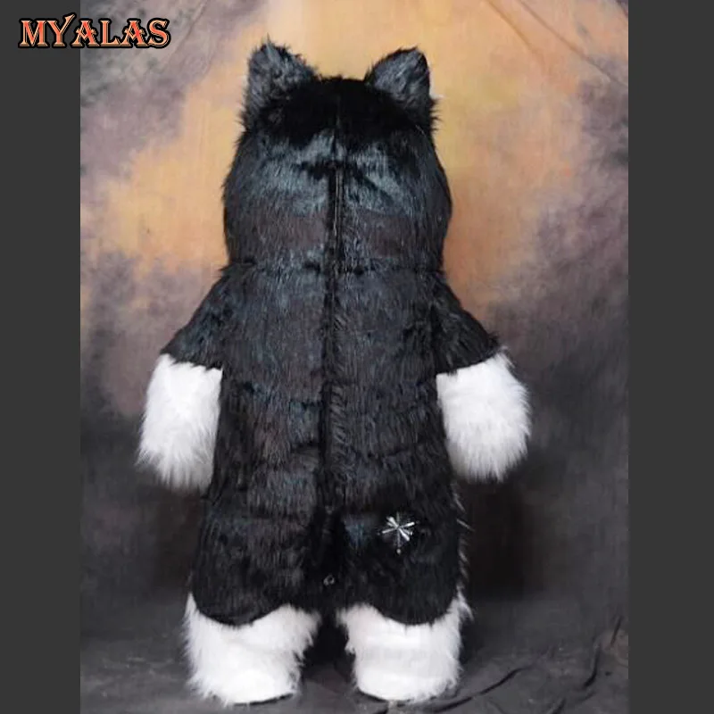 Надувной костюм хаски в виде собаки для косплея Забавный надувной вечерние