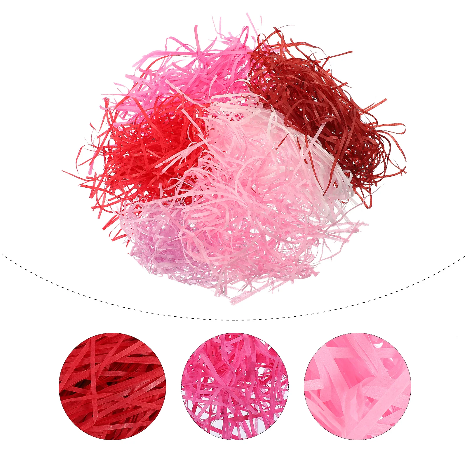 

6 Packs DIY Decoration Shredded Paper Gift Box Inter Filling Material Box Decor