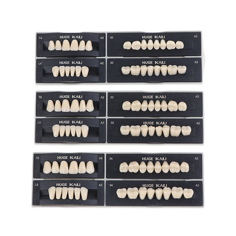 

28Pcs/box A2 Dental Synthetic Polymer Teeth Full Set Resin Denture Dental Teeth