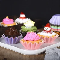 100pcs flower shaped cake cups cupcake liner baking muffin box case party bread tray cake mold baking tools kitchen accessories