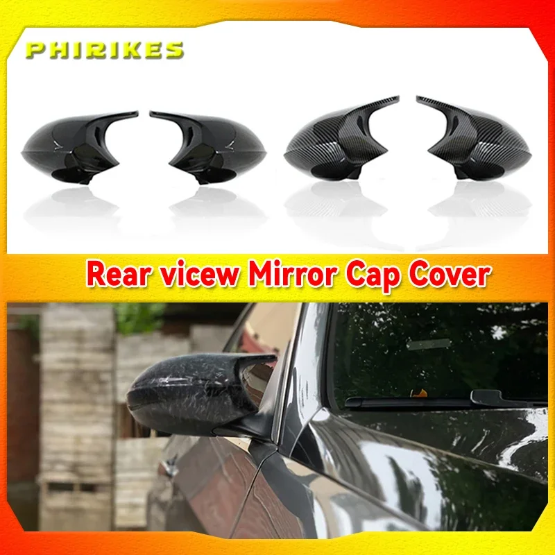 

Rearview Mirror Covers for Bmw 1 3 Series E90 E91 E92 E93 E80 E81 E87 E88 Rear-View Carbon Fiber Gloss Black