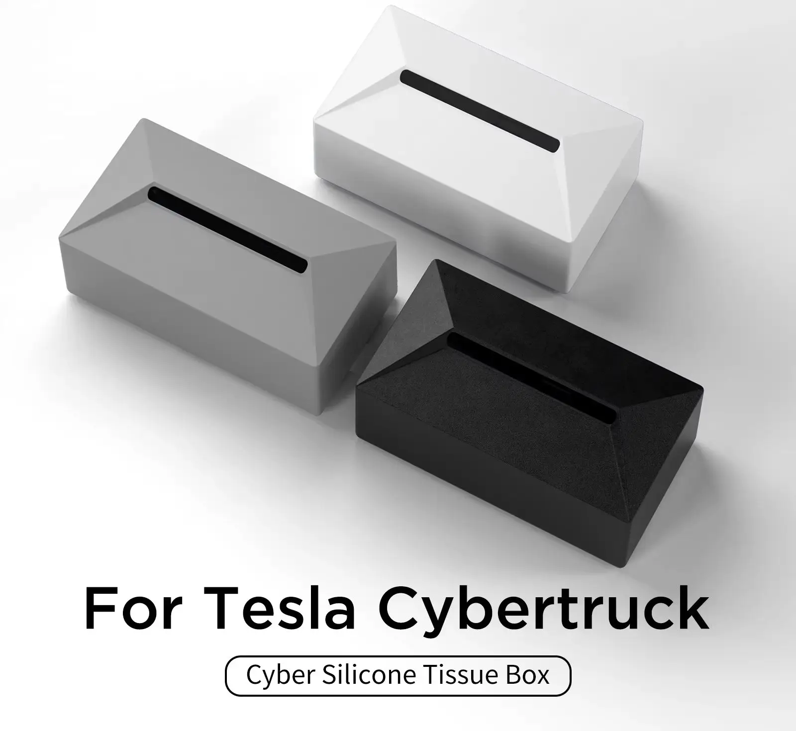 Автомобильная коробка для салфеток Tesla Cybertruck подвесной силиконовый держатель на