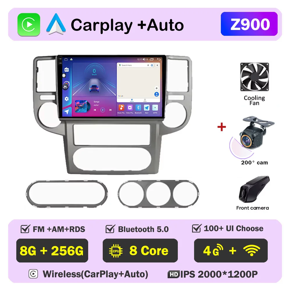 Автомобильный радиоприемник Android для NISSAN X-TRAIL Xtrail 2003-2007 Carplay, автоплеер, мультимедийное видео, GPS-навигация, задняя камера, экран DVD