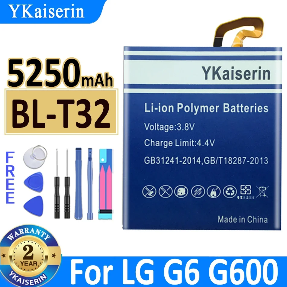 Аккумулятор YKaiserin для LG G4 G5 G6 G7 G8 ThinQ V20 H820 H830 G600L H870 H873 G7+ G7ThinQ LM G710 Q7+ BL 42D1F 44E1F 51YF T32 T39