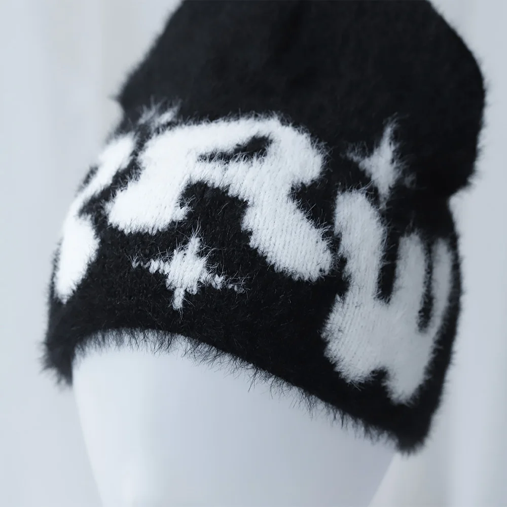 Шапка-бини унисекс Y2K шерстяная шапка в стиле K-POP