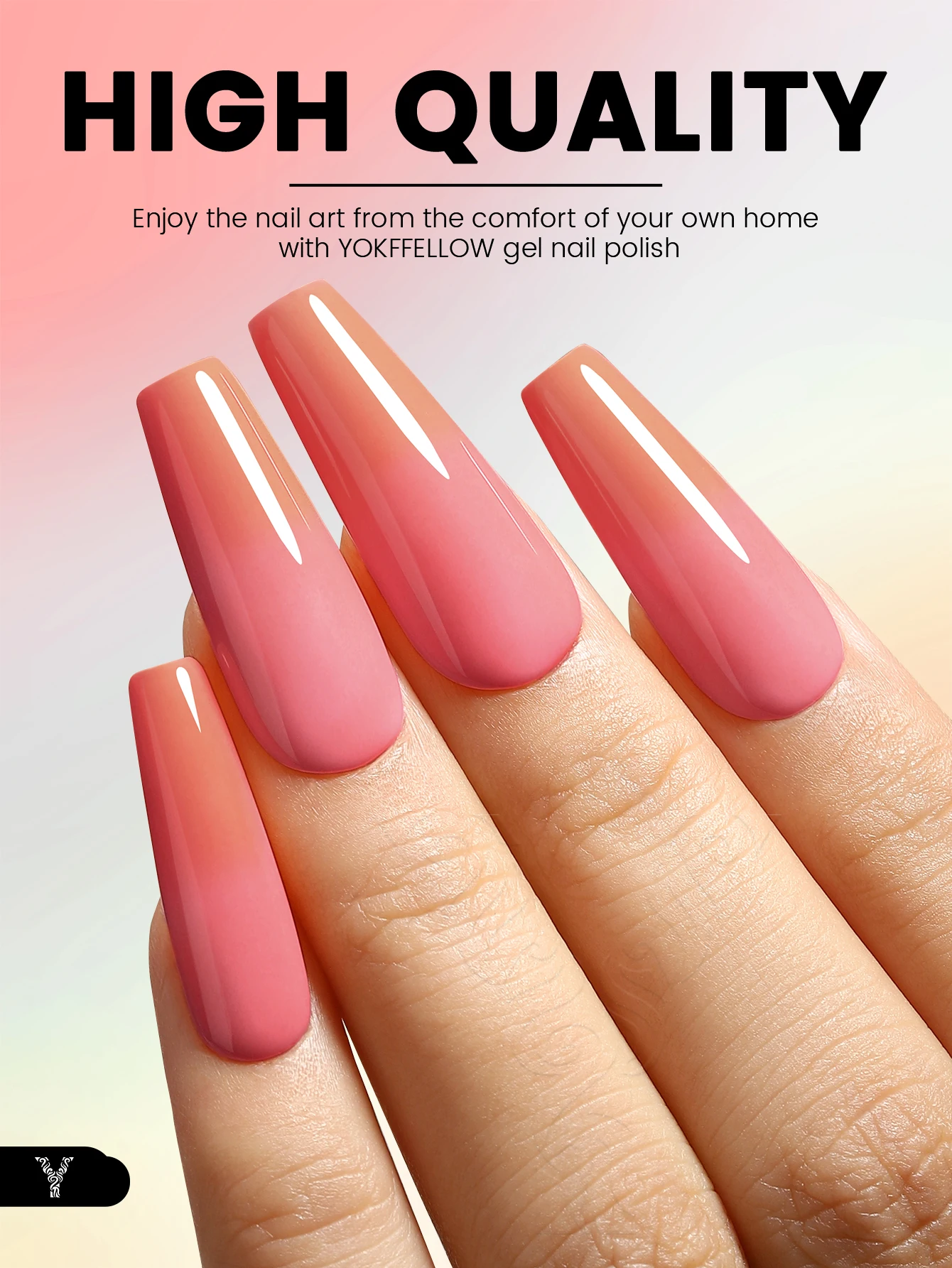 YOKEFELLOW Термальный гель-лак для ногтей 10 мл Красный Желтый Гель изменения цвета с