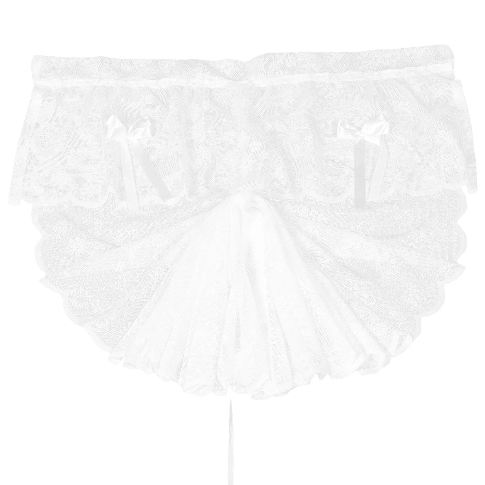 

Lace Curtain Curtains Window Decor Sound Proofs Day Valentine Doorway Kitchen Drapes Sheer Door Decorative Romantic Liners