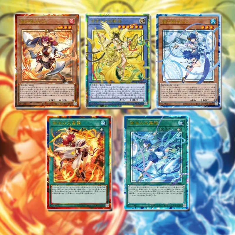 

16Pcs/Set Yu Gi Oh Cards Self Made Mikanko Arahime the Manifested Mikanko Anime Game Off Screen Series Flash Card Collection Toy