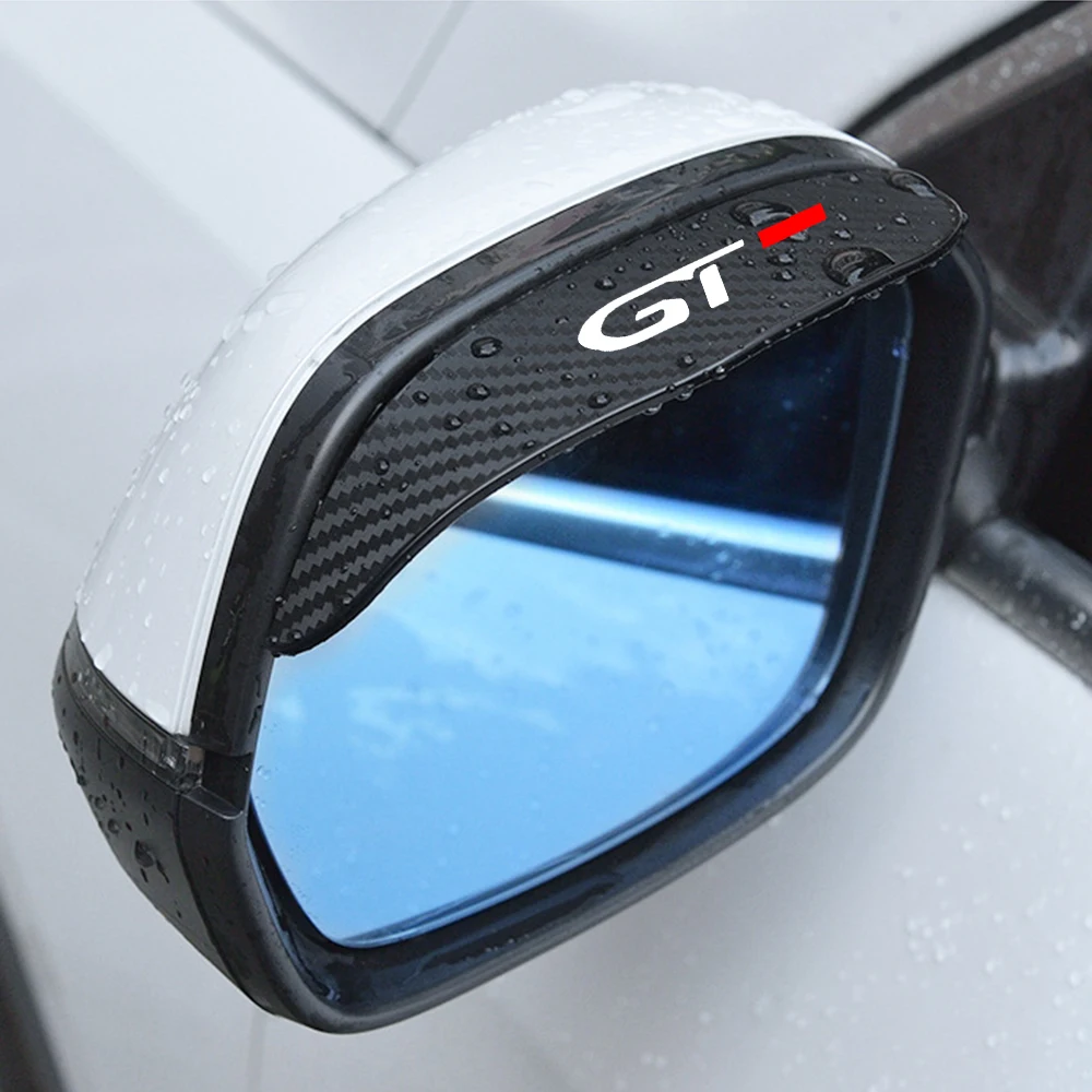 Car Rear view Mirror sticker rain eyebrow For Peugeot 206 508 5008 3008 208 2008 308 407 607 307 RCZ 308 4008 207 307 GT GTLINE