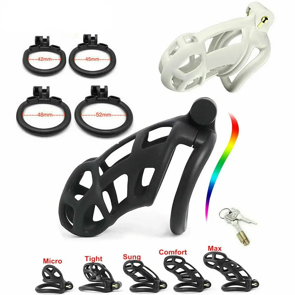 

Curved Cobra Chastity Cage Male Device Kit Sex Toys For Men Couples Cock Lock Penis Ring Bdsm Bondage Adult Games Sex Shop 18+