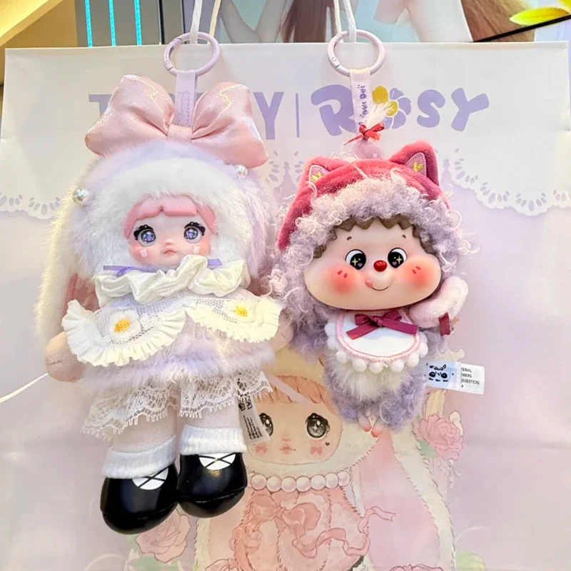 Фото Nommi Piropiroo Fofo Duidui Rosy Date Series Blind Box: Милая фиолетовая кукла-сюрприз, аниме-фигурка, подвеска для сумки, брелок, подарок №3