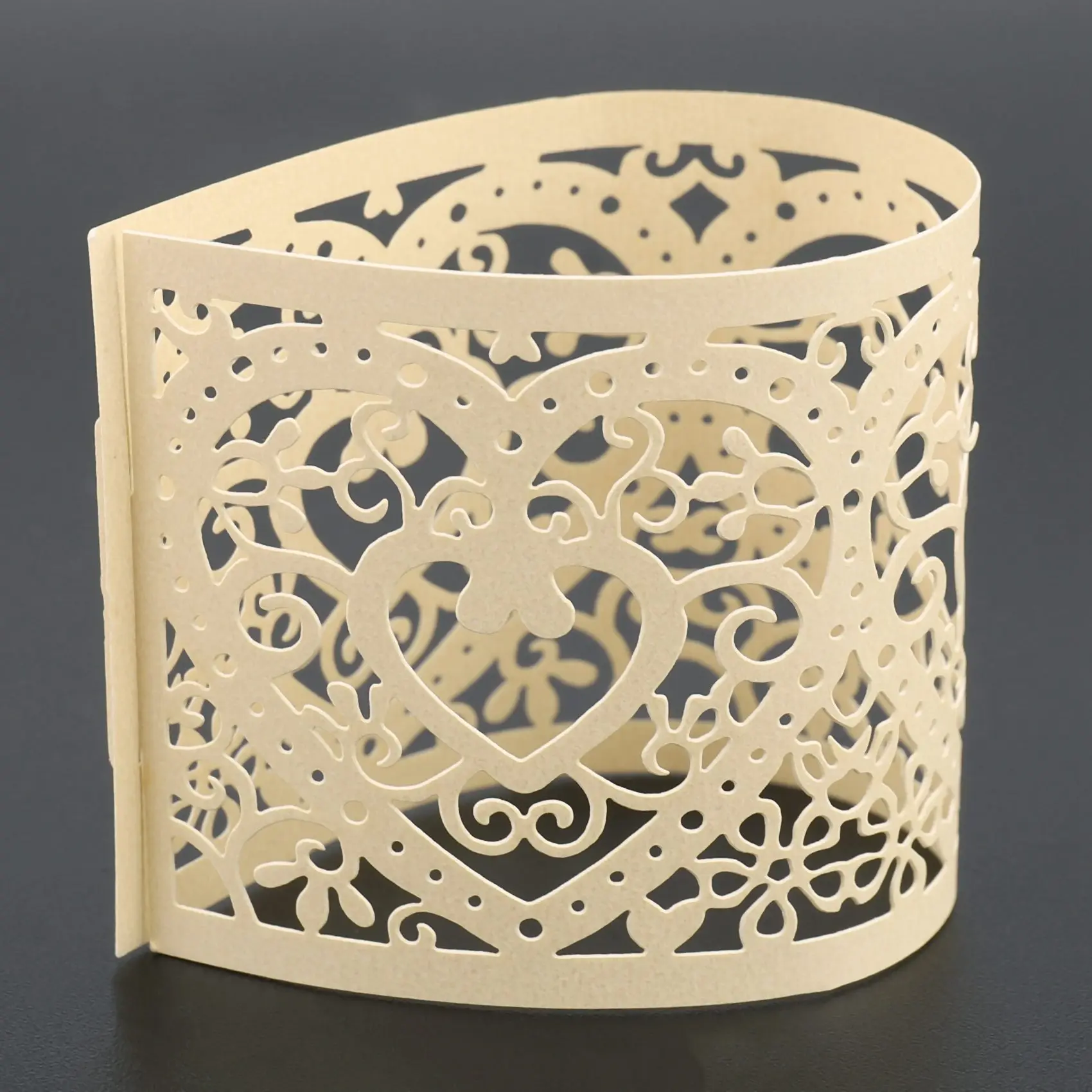 Набор из 6 светодиодных абажуров для свечи узор сердца абажур украшение