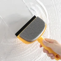 2 in1 window glass cleaner wiper scraper double sided rubber cleaning brush for window car glass shower household cleaning