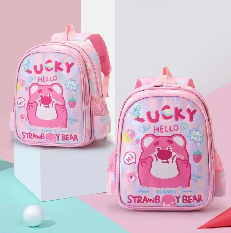 

Модные Розовые рюкзаки Disney для девочек, модная школьная сумка с мультипликационным рисунком для детского сада, повседневные школьные портф...