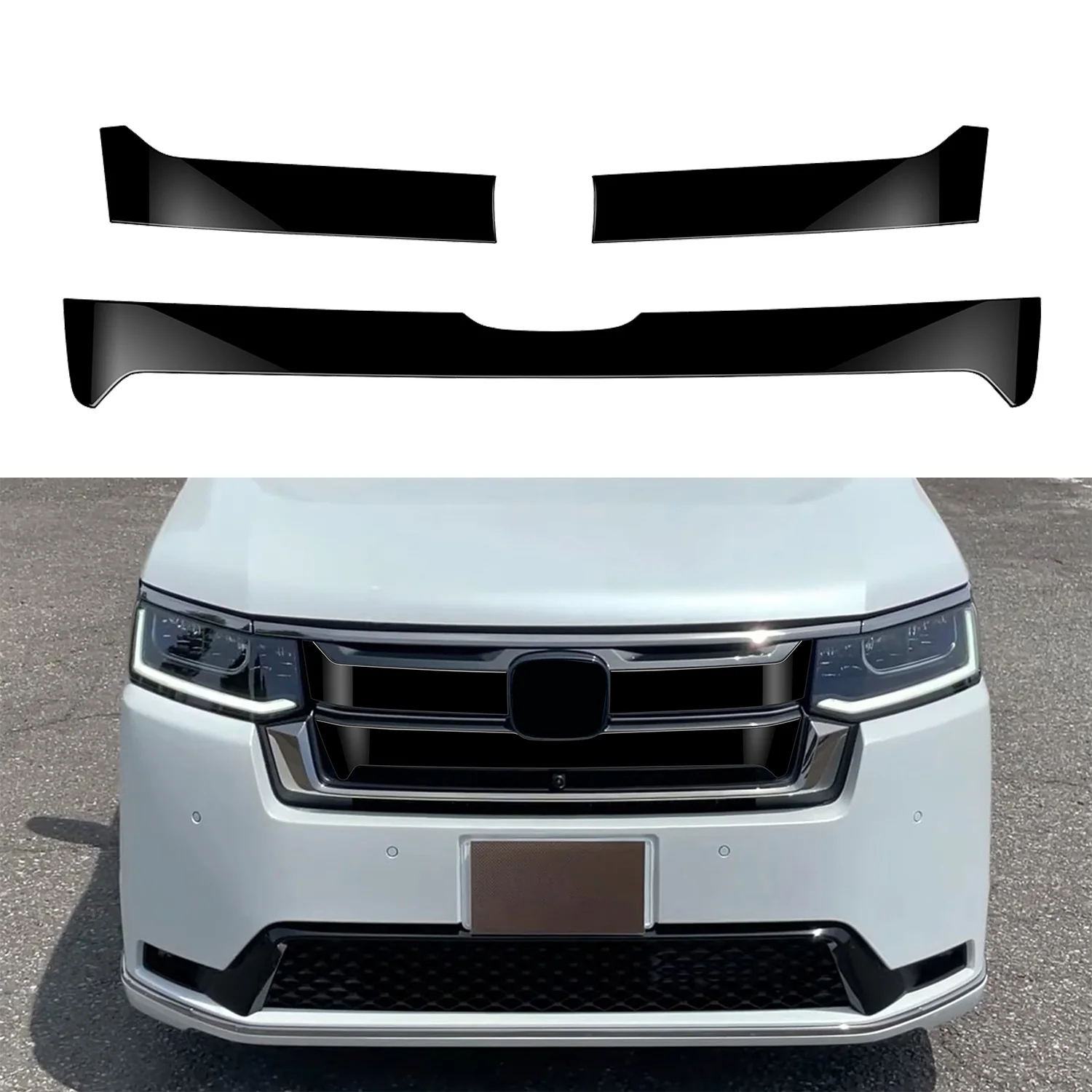 3 шт. передняя Центральная решетка радиатора для автомобиля Honda Stepwgn 2022 2023 2024