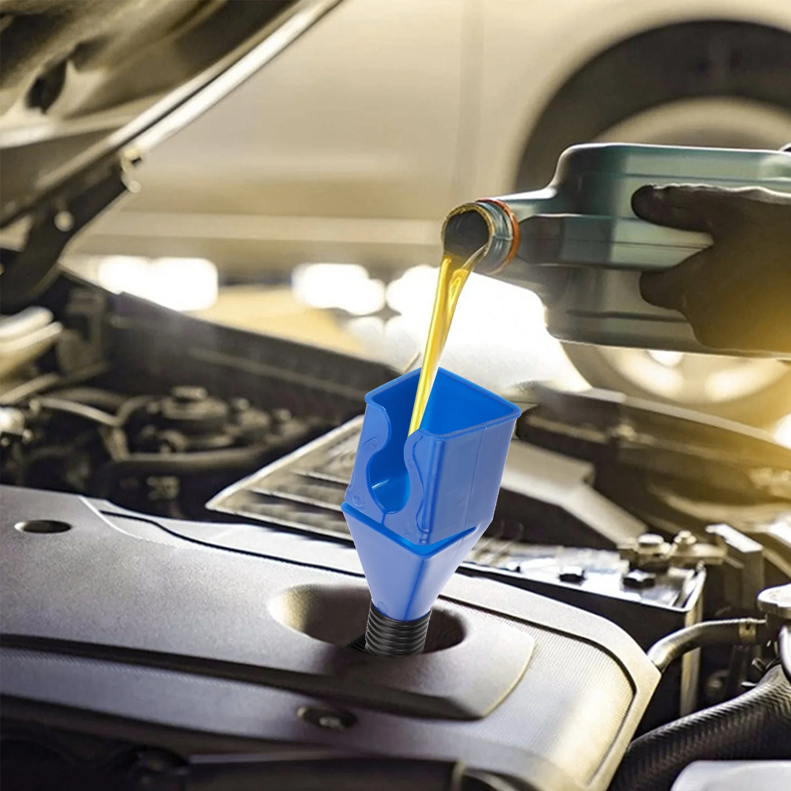 

5pcs Plastic Funnel Can Spout Oil Fuel Funnel Petrol transmission funnels