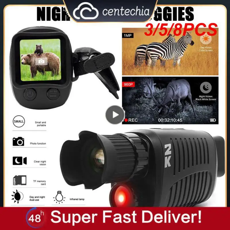 

3/5/8PCS Clear Color Monocular Camera Clear At Night 1080p Infrared Night Full Function Use Monocular Camera