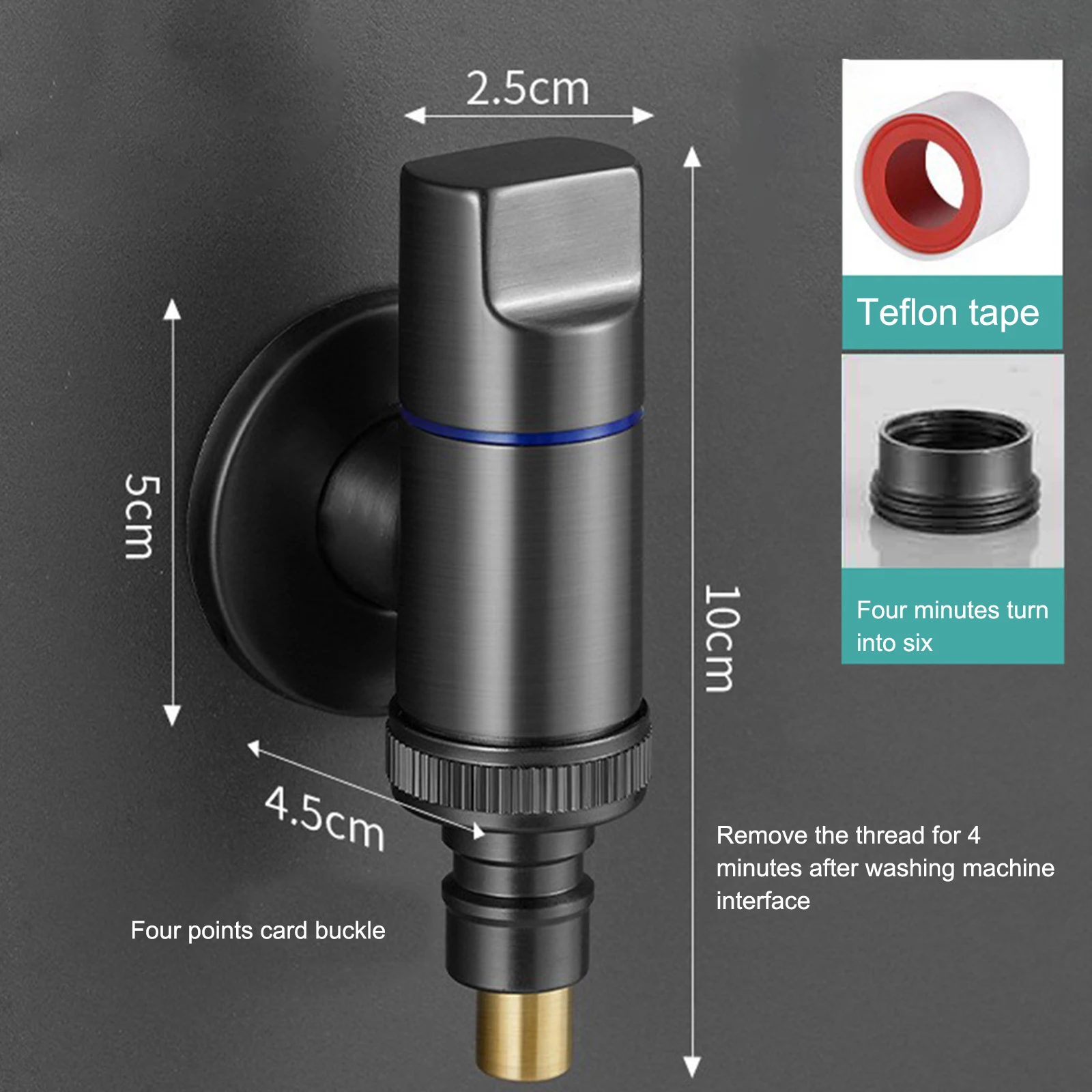 

Bathroom Fixture Faucet Replacement Parts Washing Machine Brass Water Stop Quick Opening Angle Valve Kitchen Toilet Attachments