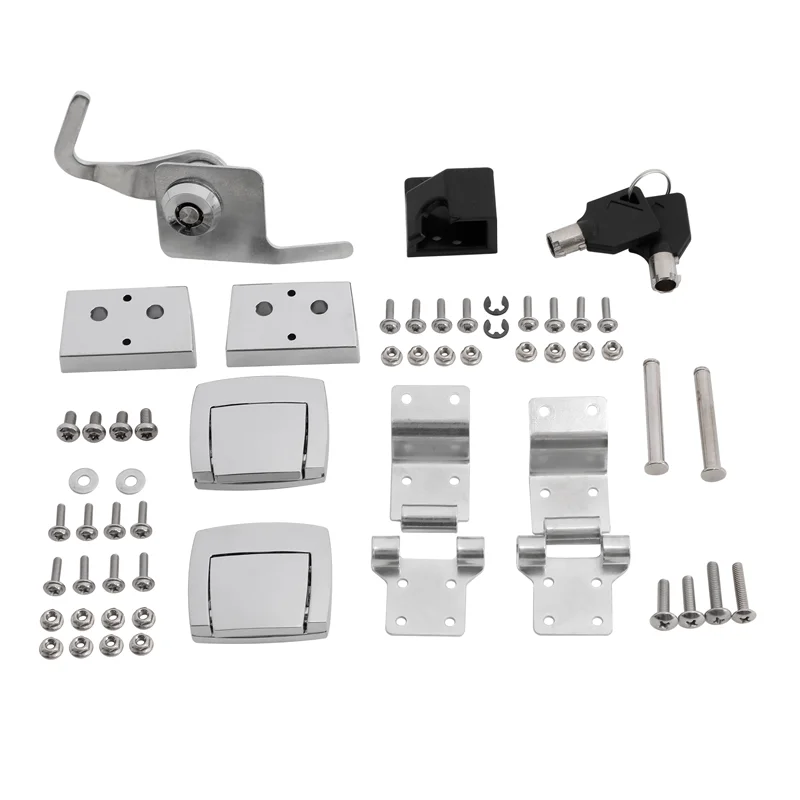 

Защелки багажника мотоцикла, комплект замков петлей, подходит для Harley Road King Glide 1988-2013