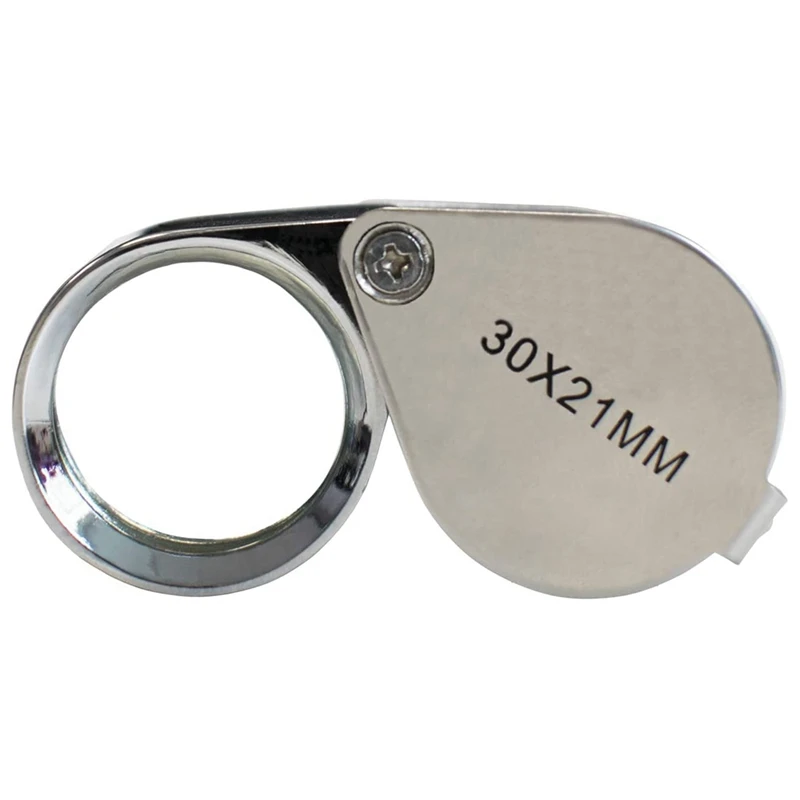 

Горячее предложение мини 30 раз ручное увеличительное стекло 30x21 мм Полное металлическое кольцо увеличительное стекло для идентификации юв...