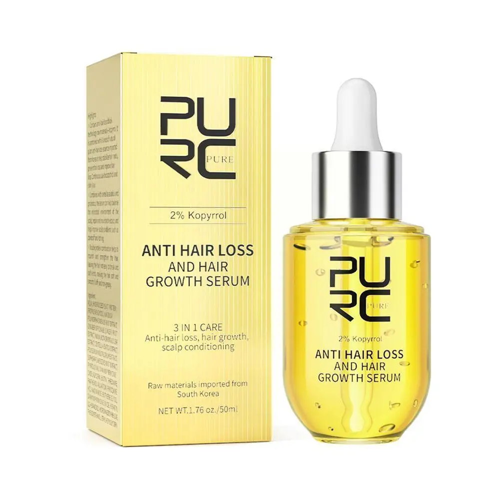 

PURC Fast For Men Women Ginger Grow Hair Oil Care Anti Hair Loss Scalp Treatment Essentials Serum Products 50ml D5U1