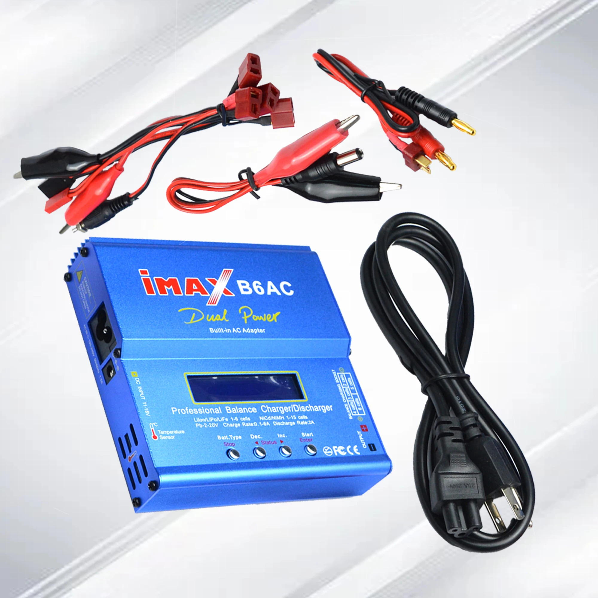 

RC Battery Balance Charger iMAX B6AC Lipo NiMH 3S 100~240V with B6AC European or US Universal Power Cord Power Cable