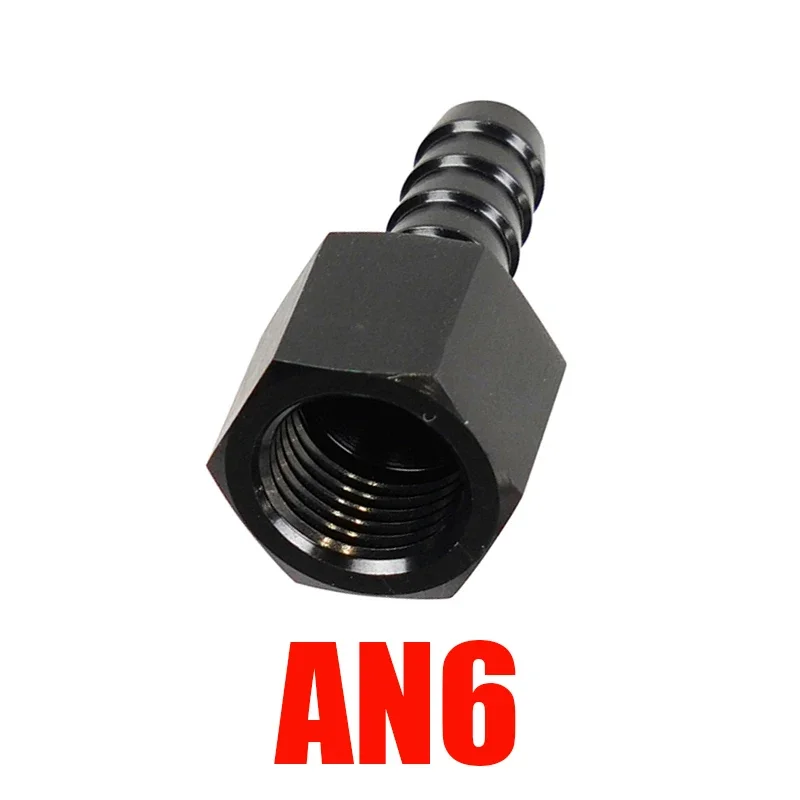 

1/2/4X 6AN 8AN Резьбовой переходник для масляного шланга с наружной резьбой на 3/8 дюйма Адаптеры для топливного шланга AN6 AN8 Колючий фитинг для шланга с разъемом AN-6 AN-8