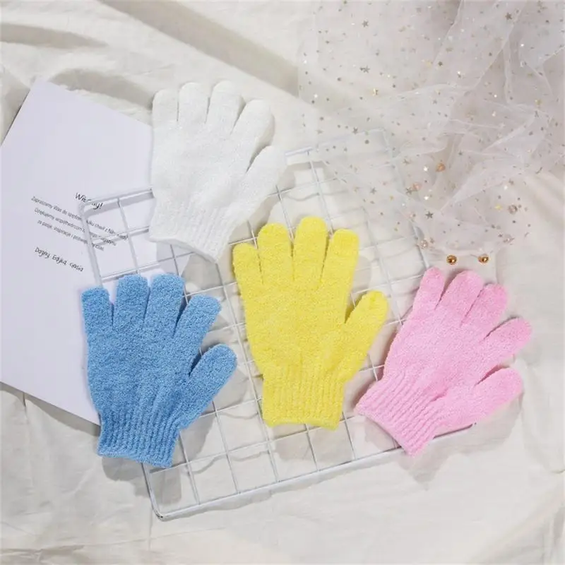 

Five Fingers Bath Cleaning Gloves Children Household Shower Towel Scrub Body Massage SPA Wash Wipe Back Bathroom Accessories