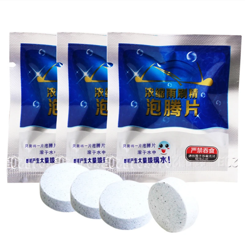 

50Pcs Car Windshield Glass Effervescent Tablet Solid Concentrated Cleaner Tablet