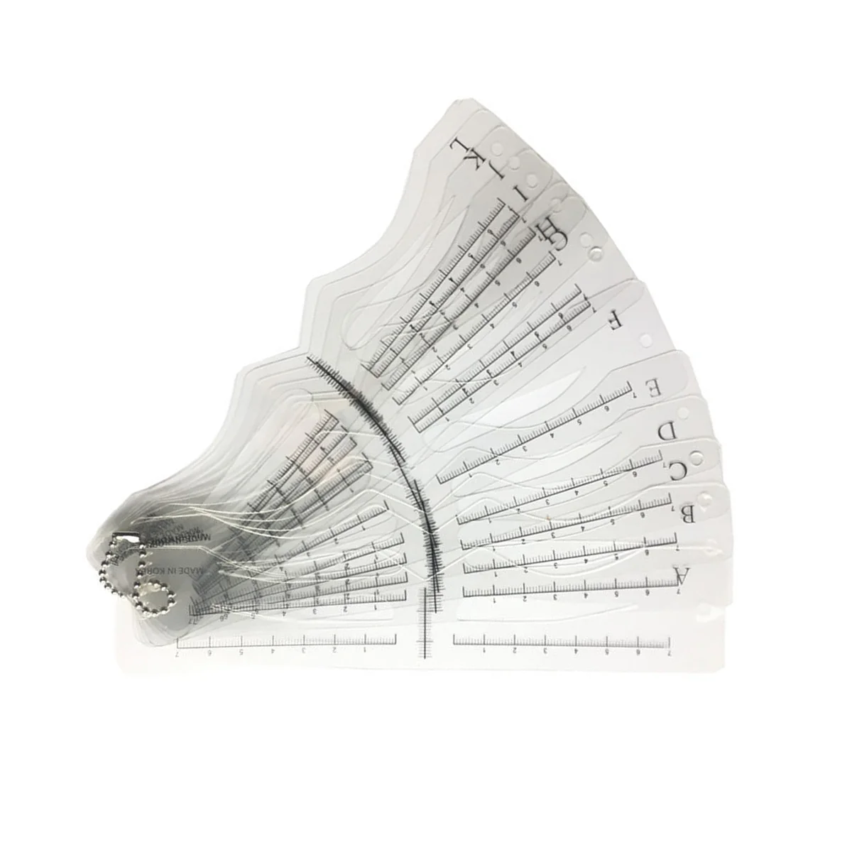 

12PCS Stencils Fashion Grooming Transparent DIY for Woman New Learner