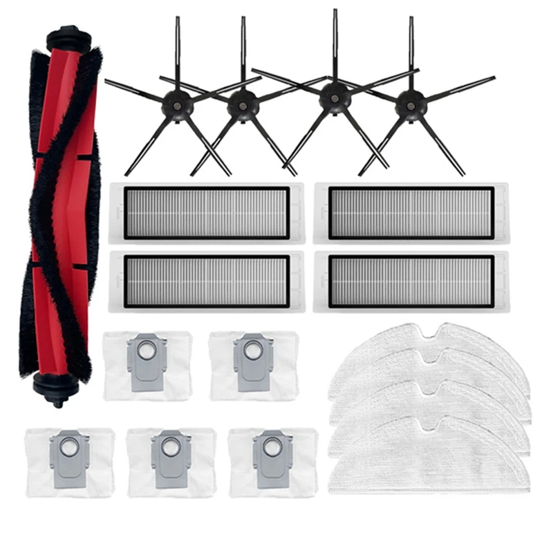 

Main Brush Side Brush Hepa Filter Dust Bag Mop Cloth For Roborock Q5 Q5+ Robot Vacuum Replacement Parts