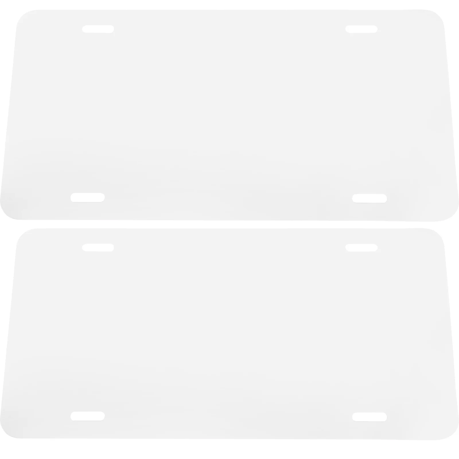 

2 Pcs License Plate Plates Front Car Blank Frame Sublimation Blanks Metal Automotive