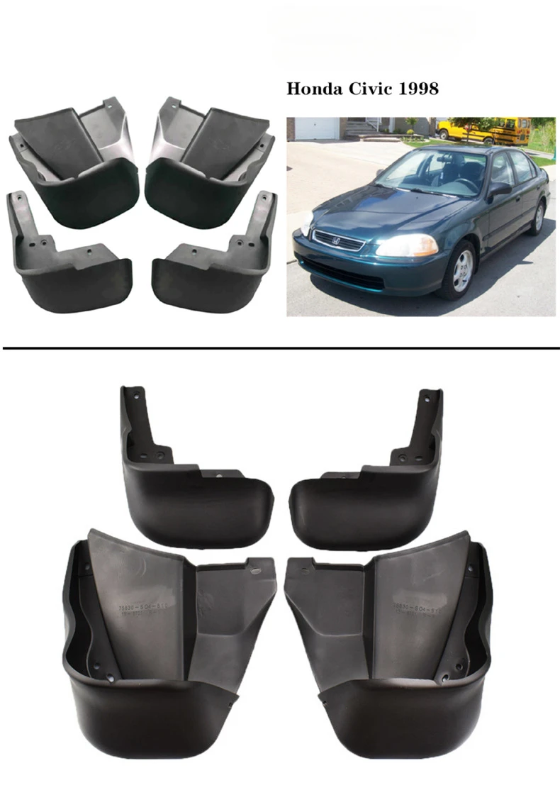 Брызговики для Honda CIvic версия США 1996-2002 1998 2000 брызговики шин аксессуары колес 4x