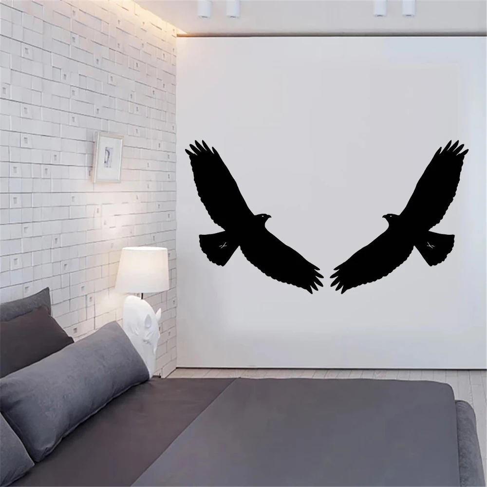 Летающий орел настенные наклейки для гостиной птицы животные съемные виниловые