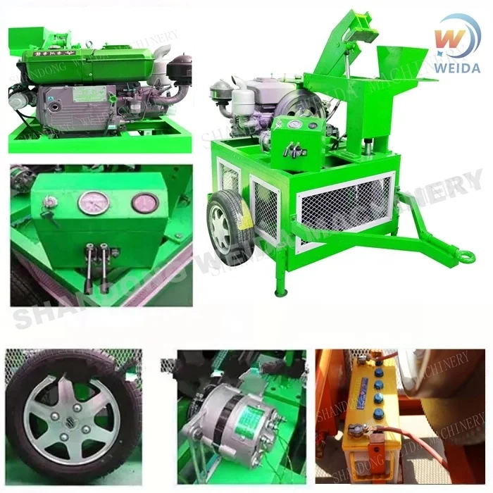 QTC1-20 глиняная черепица ручная машина для прессования цемента и земли по самой