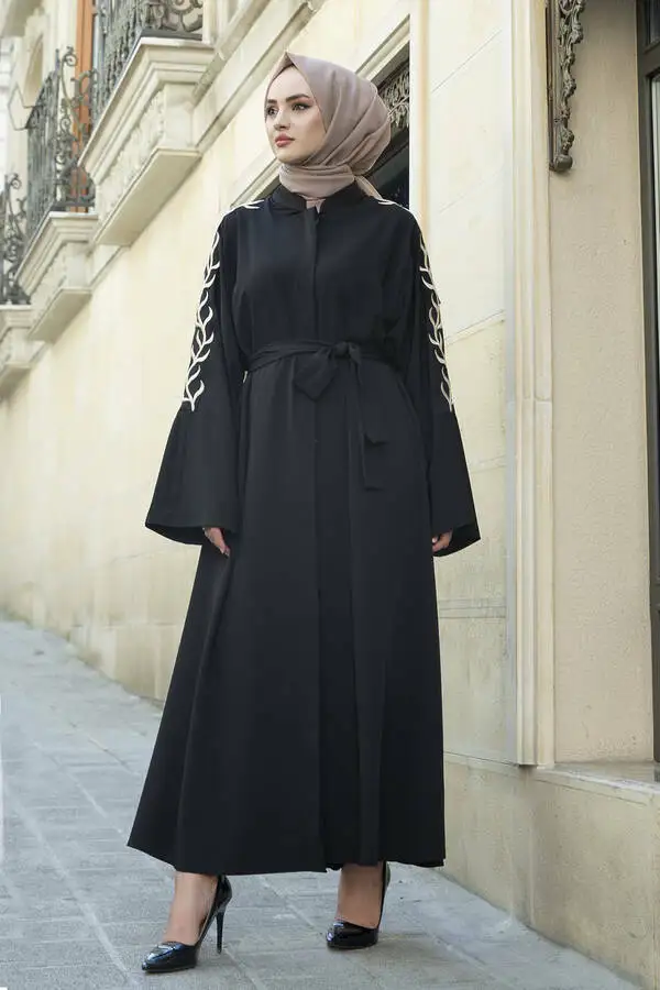 

Вышитые ручки Abaya Ferace istanbulstyles мусульманская одежда для женщин