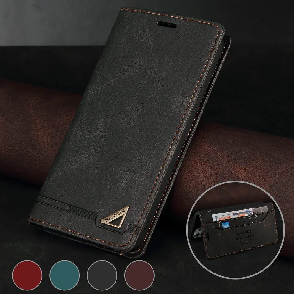 Poco C55 X4 GT X3 NFC X5 5G Flip Case RFID Leather Texture Book Shell for Xiaomi Poco X5 Pro Case Mi C40 F4 3 X 5 M 4 3X M5s F3