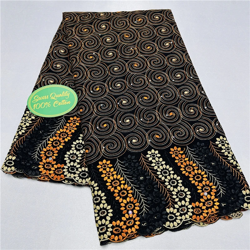 

5 ярдов, швейцарская вуаль, кружевная ткань, новейшая Тяжелая вышивка бисером, африканский 100% хлопок, Дубай Стиль, для искусственной ткани, материал 9L081602