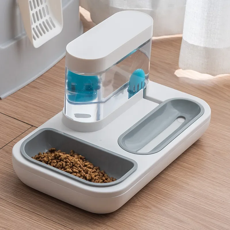 

for Feeding Puppy Capacity 4 Products Cats Dog Automatic Kitten Fountain Style Feeder Bowl Bowls Cat Waterer Drinking Pet