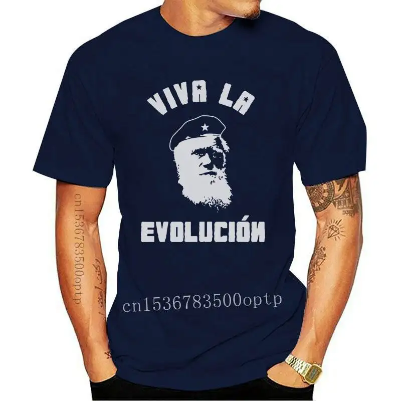 Мужская одежда Viva-La Evolucion футболка Чарльз-с изображением Дарвина и надписью