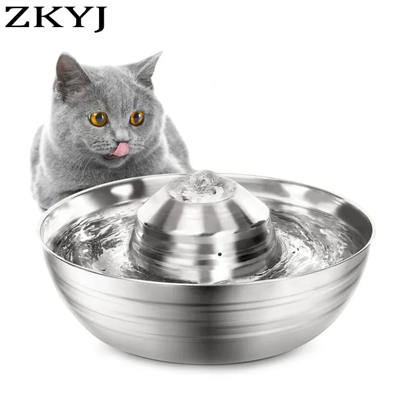 

The New Stainless Steel Automatic Drinking Fountain And Stainless Steel Non-Slip Feeding Bowl Are Easy To Clean And Drop Resist