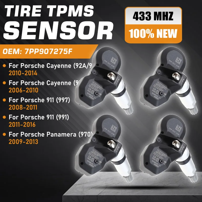 

Датчик давления в шинах для Porsche Cayenne 958 955 957 2006-2014 TPMS Porsche 911 997 991 2008-2016 Porsche Panamera 970 2009-2013