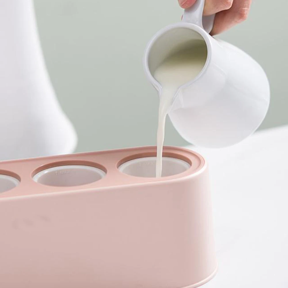 

Brand New Popsicle Mold Ice Cream 23.5*7.7*12cm Accessories Homemade Ice Box Ice Mold Making Box Pink/White/Blue