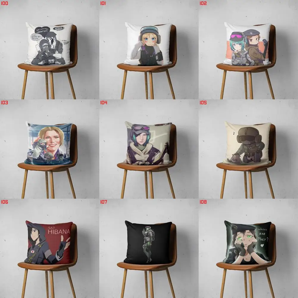 

SIX SIEGE 100 108 Customizable Bedroom Bed Sofa Hotel Car Lumbar Pillow Fashion Decorative Cover