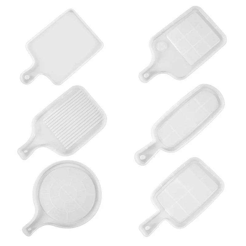 

DIY Tray Plate Casting Silicone Mould Crafts Cup Mat Making Tool Crystal Epoxy Resin Mold